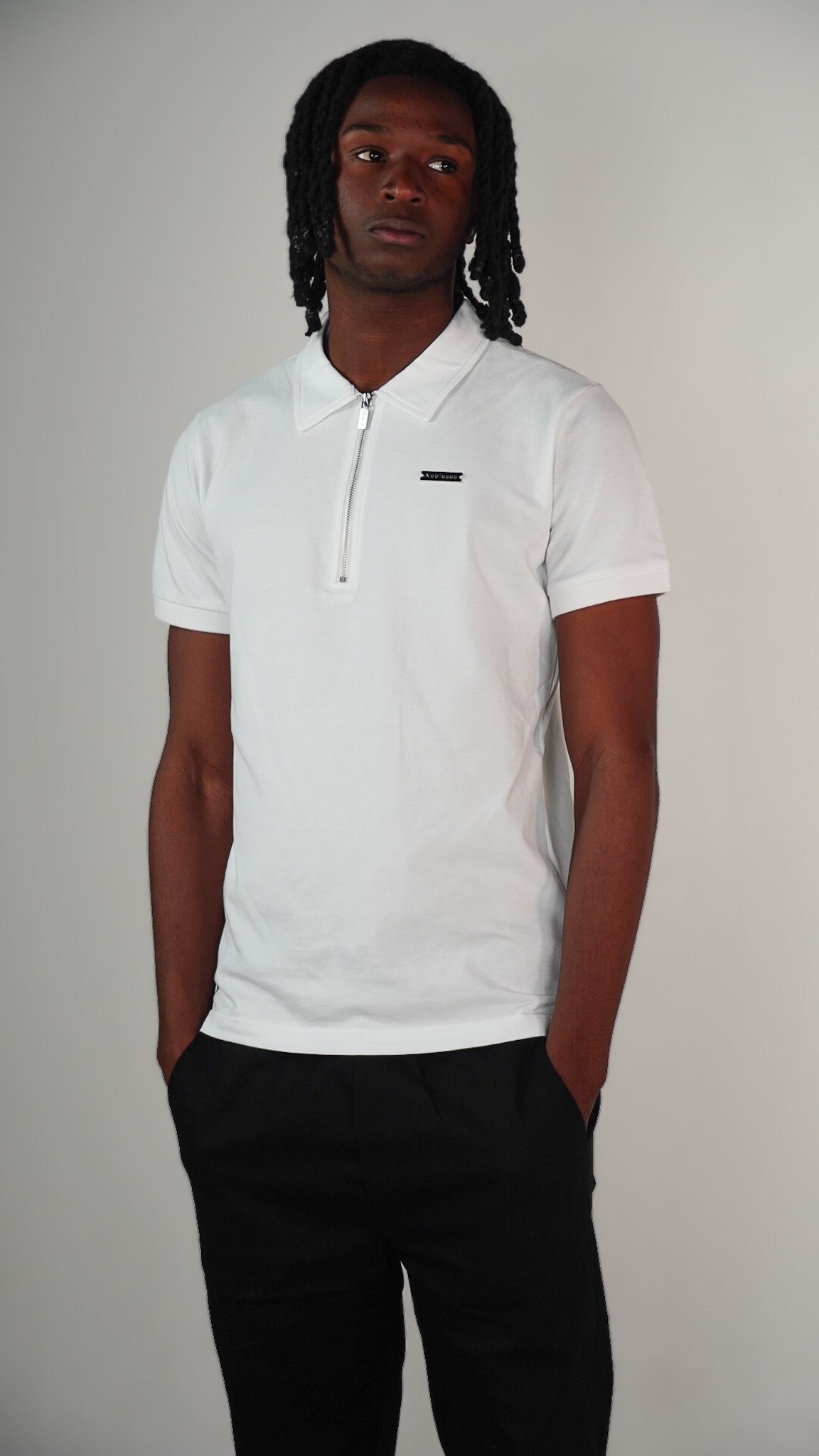 DYN poloshirt white