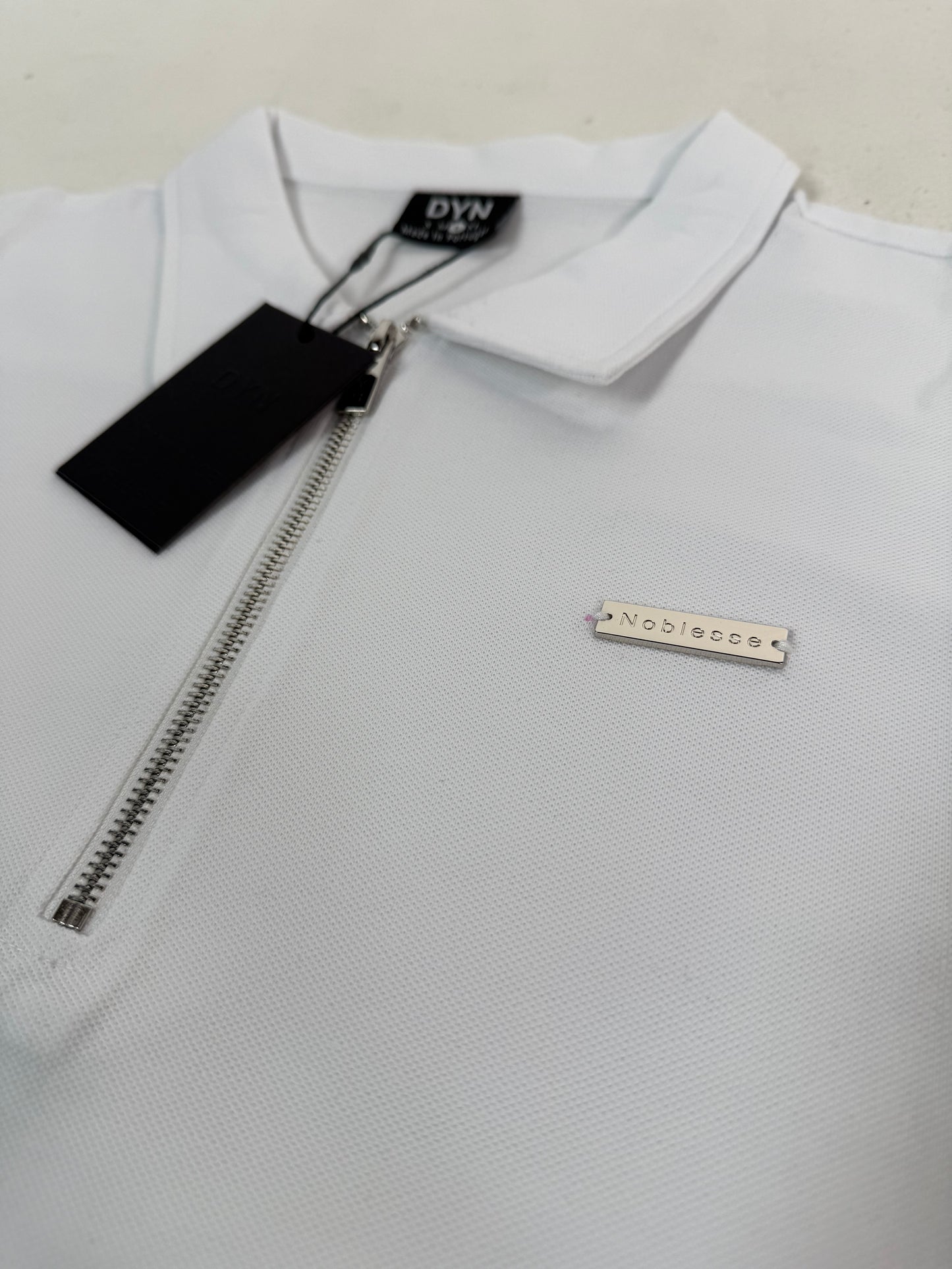 DYN poloshirt white
